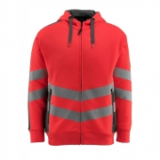 Mascot 50138 Corby Hoodie SIZE: S, COLOUR: Hi-Vis Red/Dark Anthracite