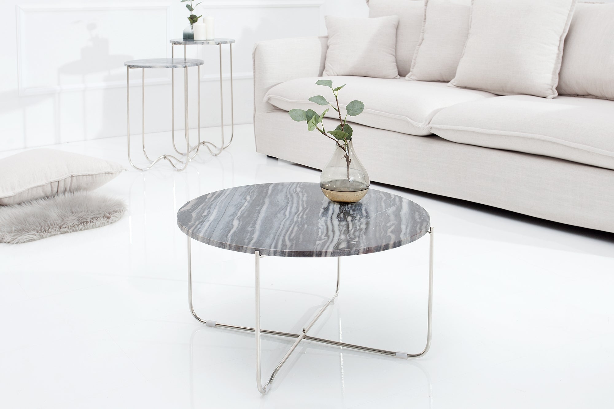 Coffee Table Talisman 62cm Marble Grey – Creation Furniture