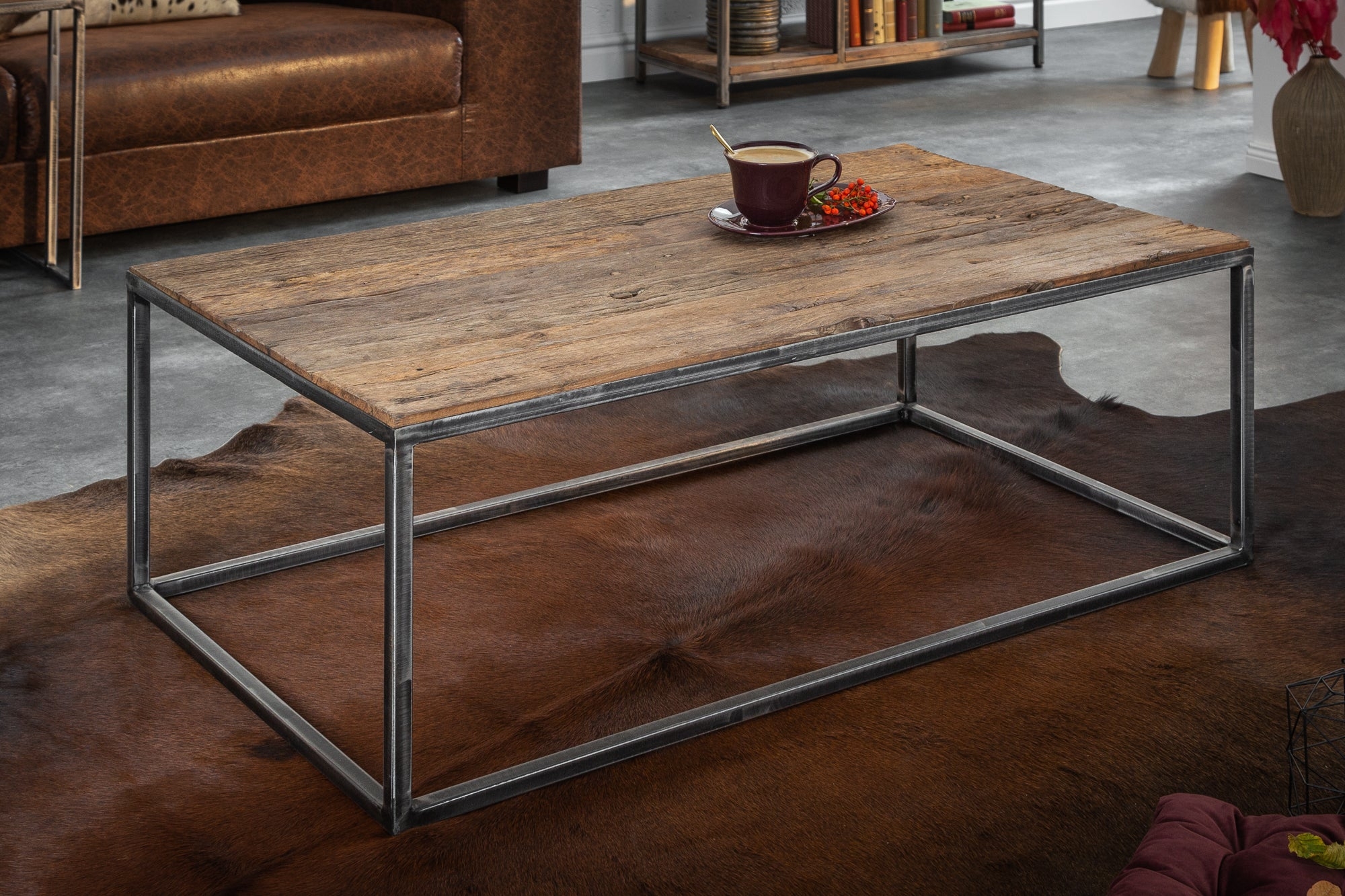 Coffee Table Barracuda 110cm Recycled Wood – Creation Furniture