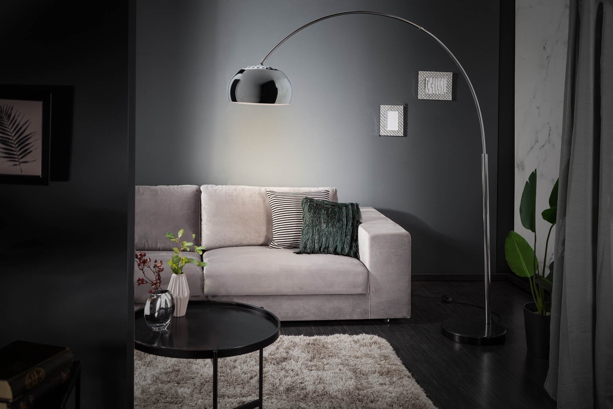 Big Bow II Floor Lamp 170-205cm Chrome – Creation Furniture