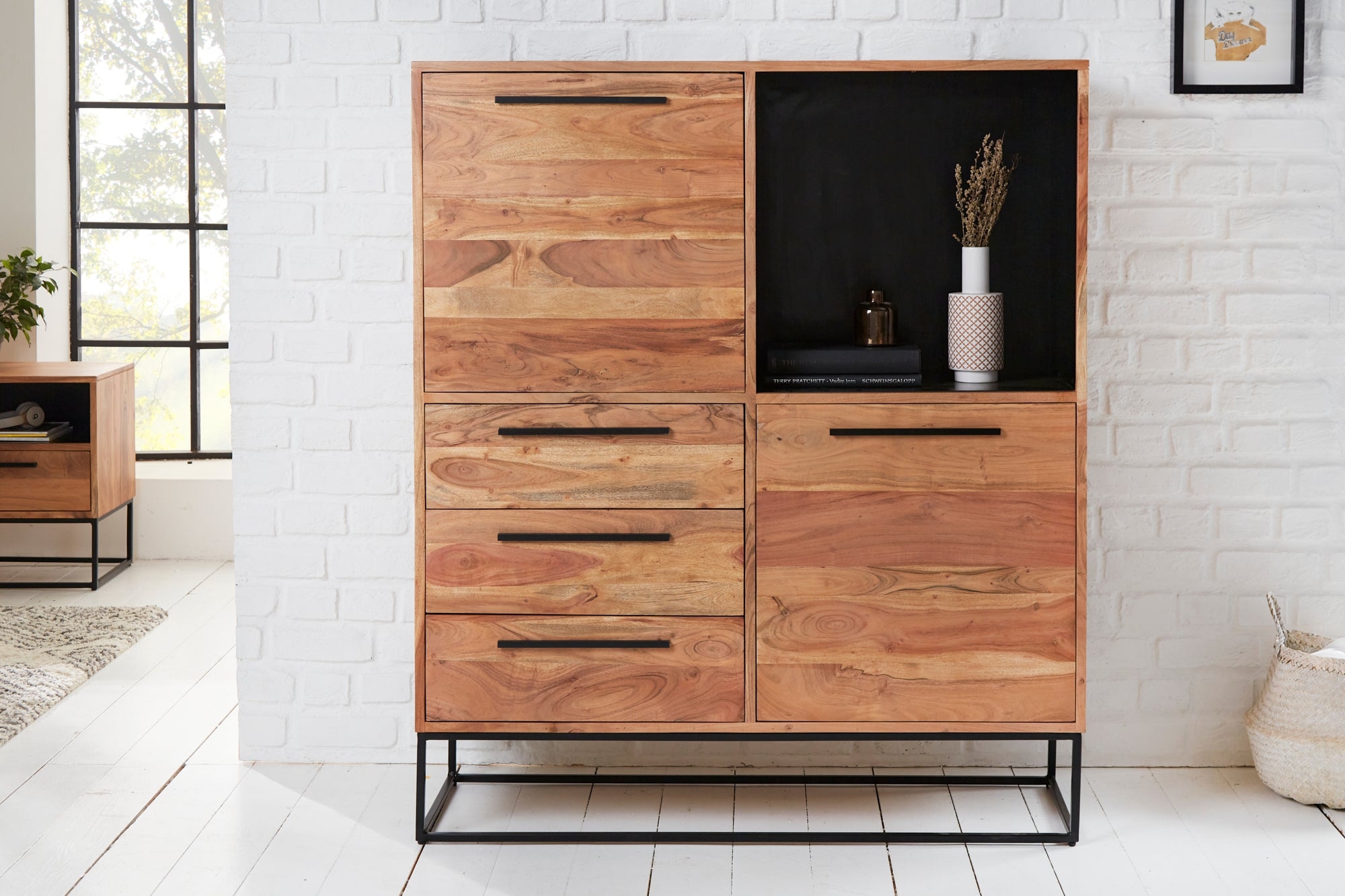 Cabinet Century 120cm Acacia – Creation Furniture