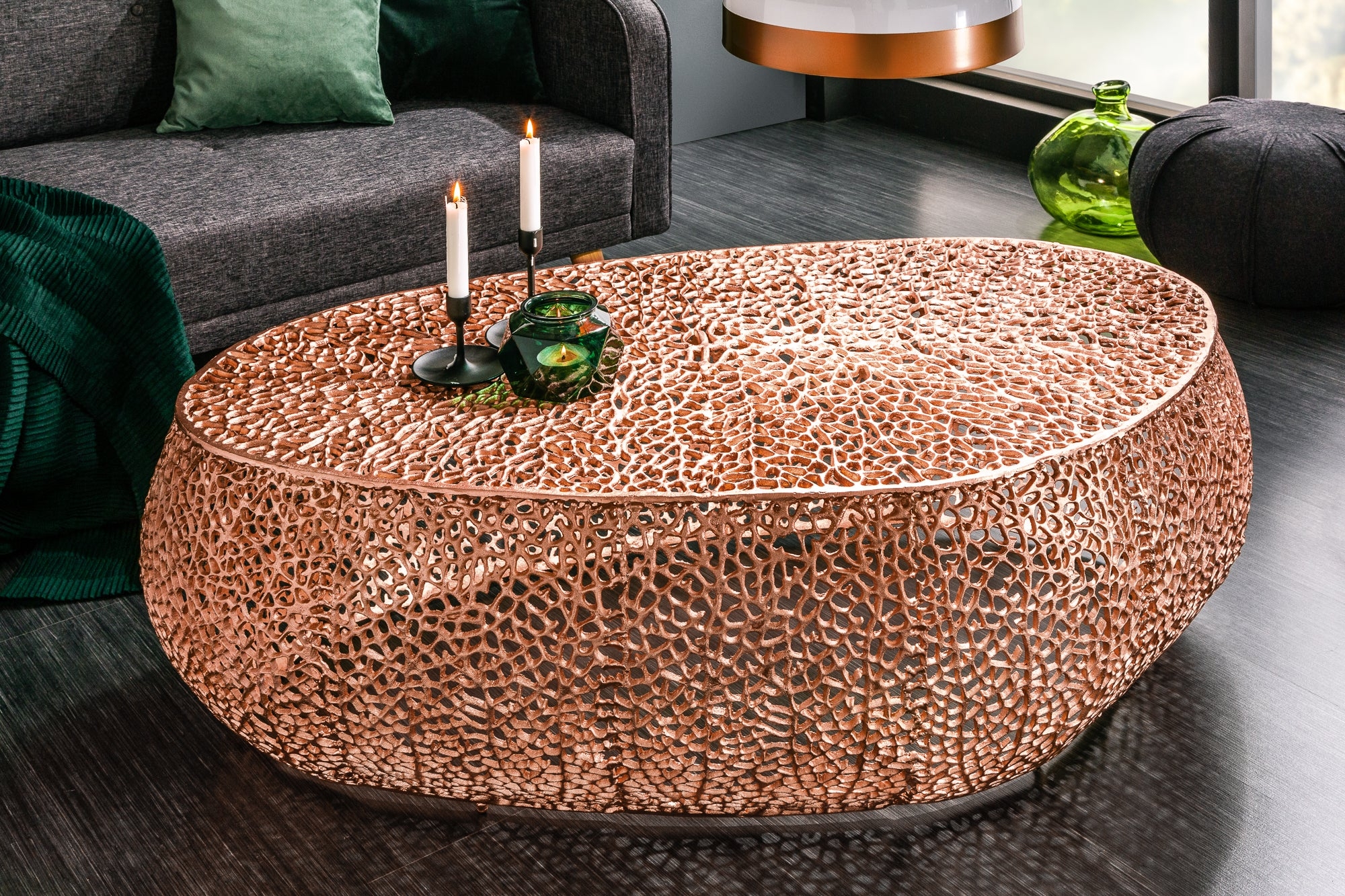 Coffee Table Ambrosia 122cm Copper – Creation Furniture