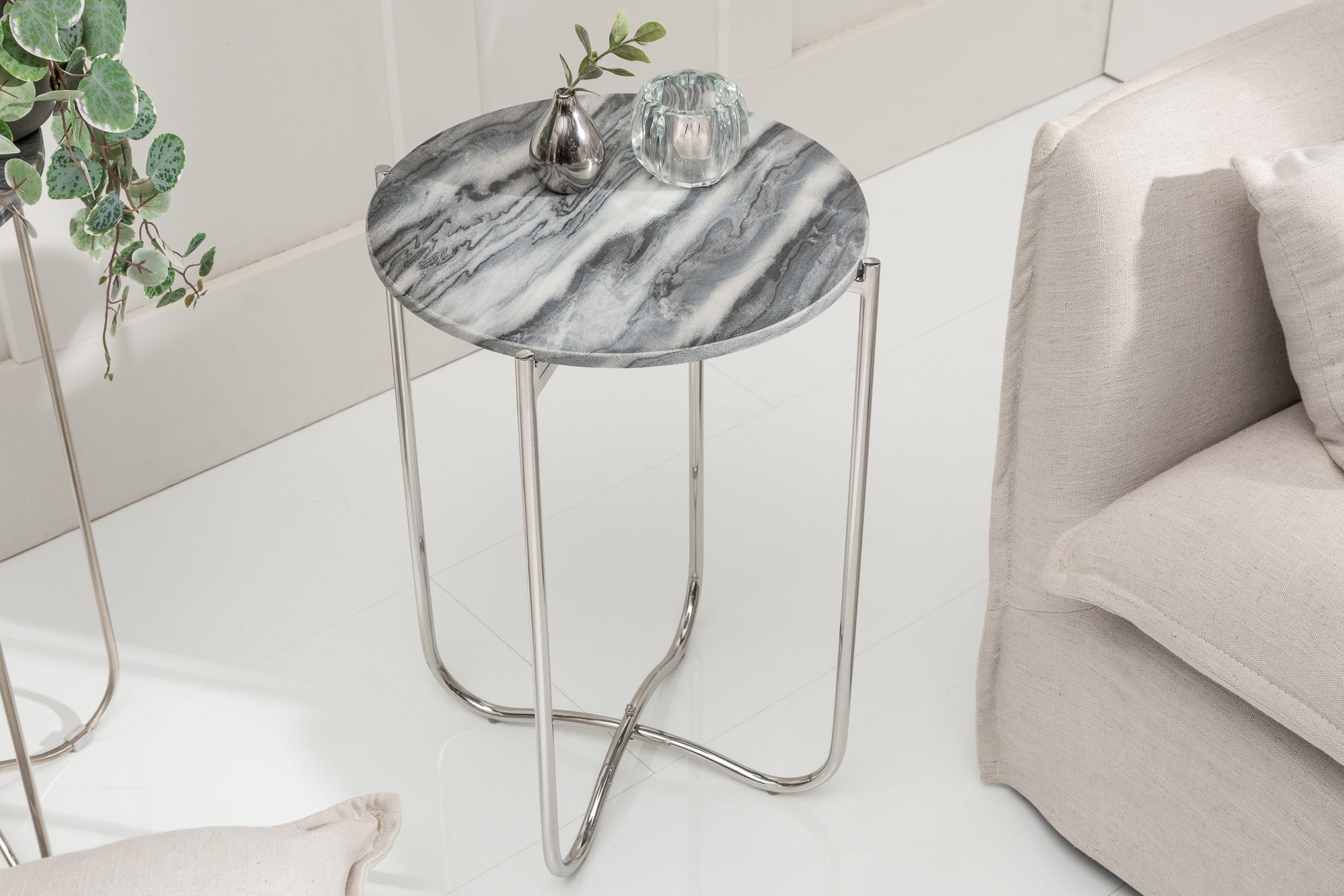 Side Table Talisman II Grey 38cm – Creation Furniture