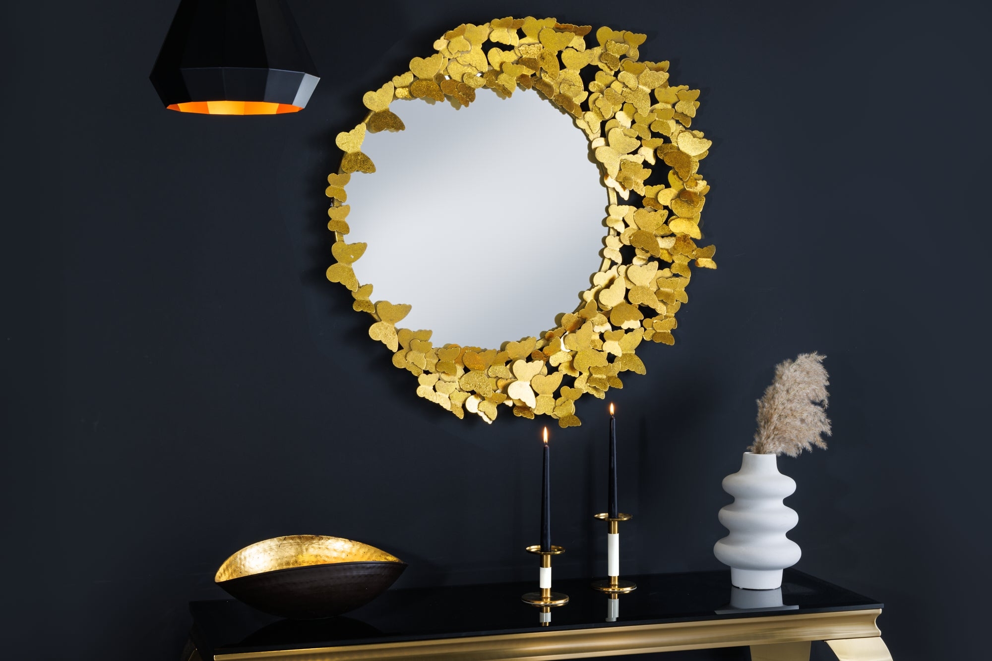 Mirror Butterfly 78cm Gold Iron – Creation Furniture