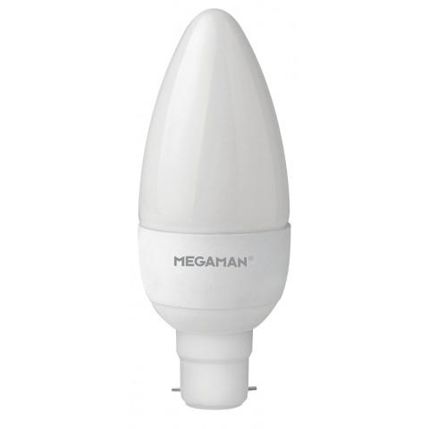 Megaman 5.5W LED Opal Candle B22 2.8K – LED Bulb – LED Made Easy Shop