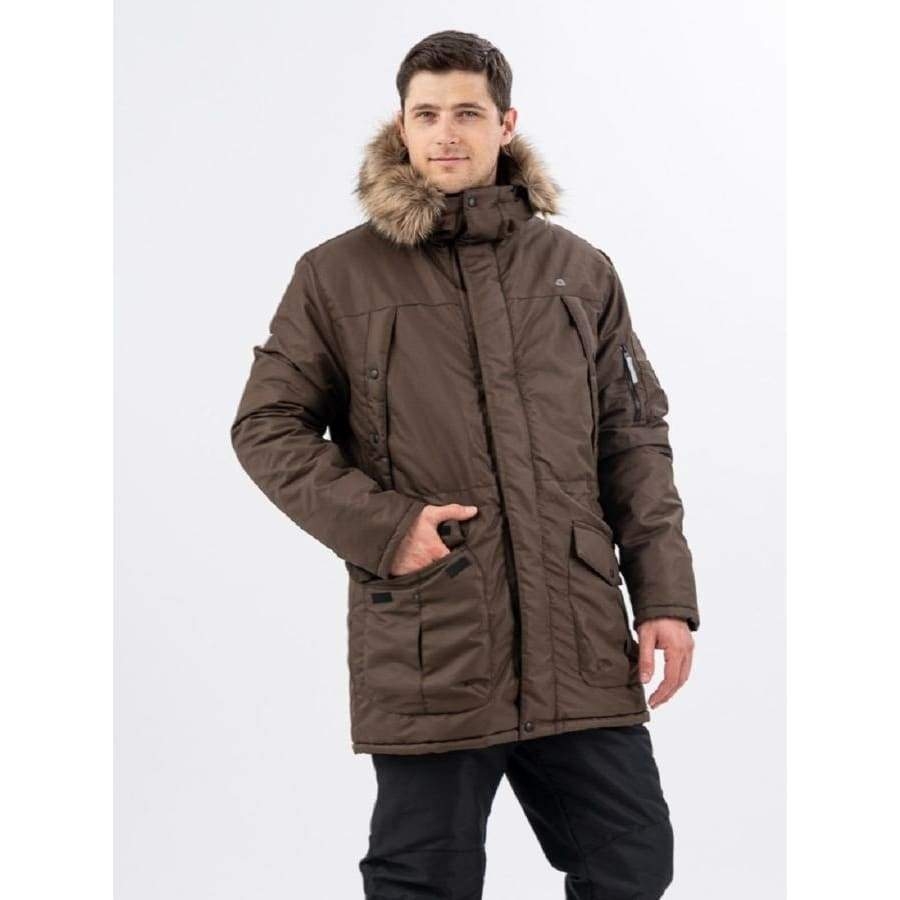 Men’s Alaska Winter Jacket Brown – L / Regular
