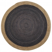 Milano Soft Jute Rug with Light Grey Centre – 120cm Diameter by Native Home & Lifestyle – Furniture & Homeware – The Luxe Home