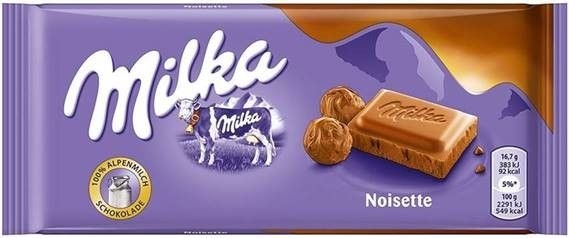 Milka Noisette Milk Chocolate Bar 100g – Confection Affection