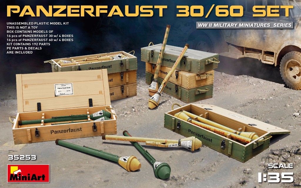 Miniart 1/35 Panzerfaust 30/60 Set – # 35253 – Model Hobbies