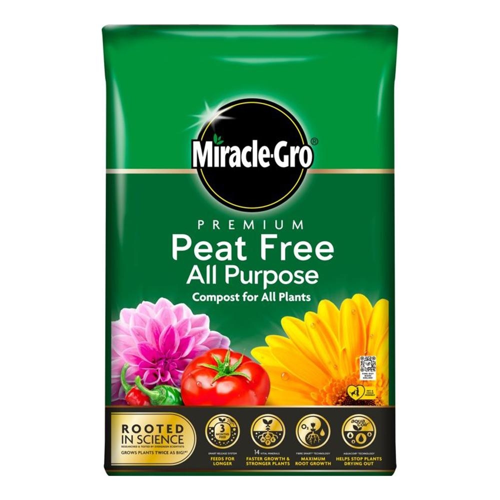 Miracle Gro Premium Peat Free All Purpose Compost – 40 Litre