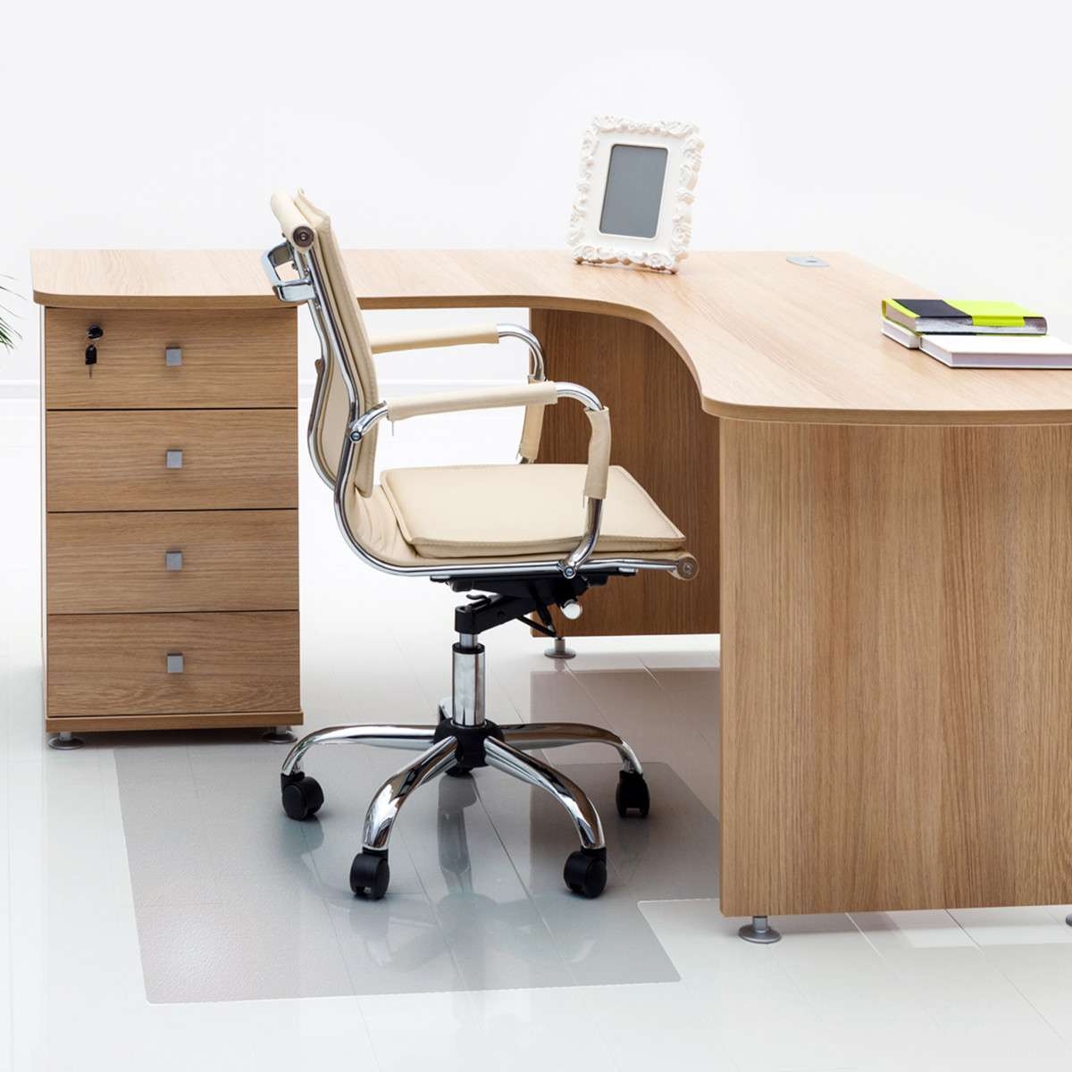 Chair Mat – Advantagemat PVC Lipped for Hard Floor – 90 x 120cm – Office & Commercial Mats – Morland Matting