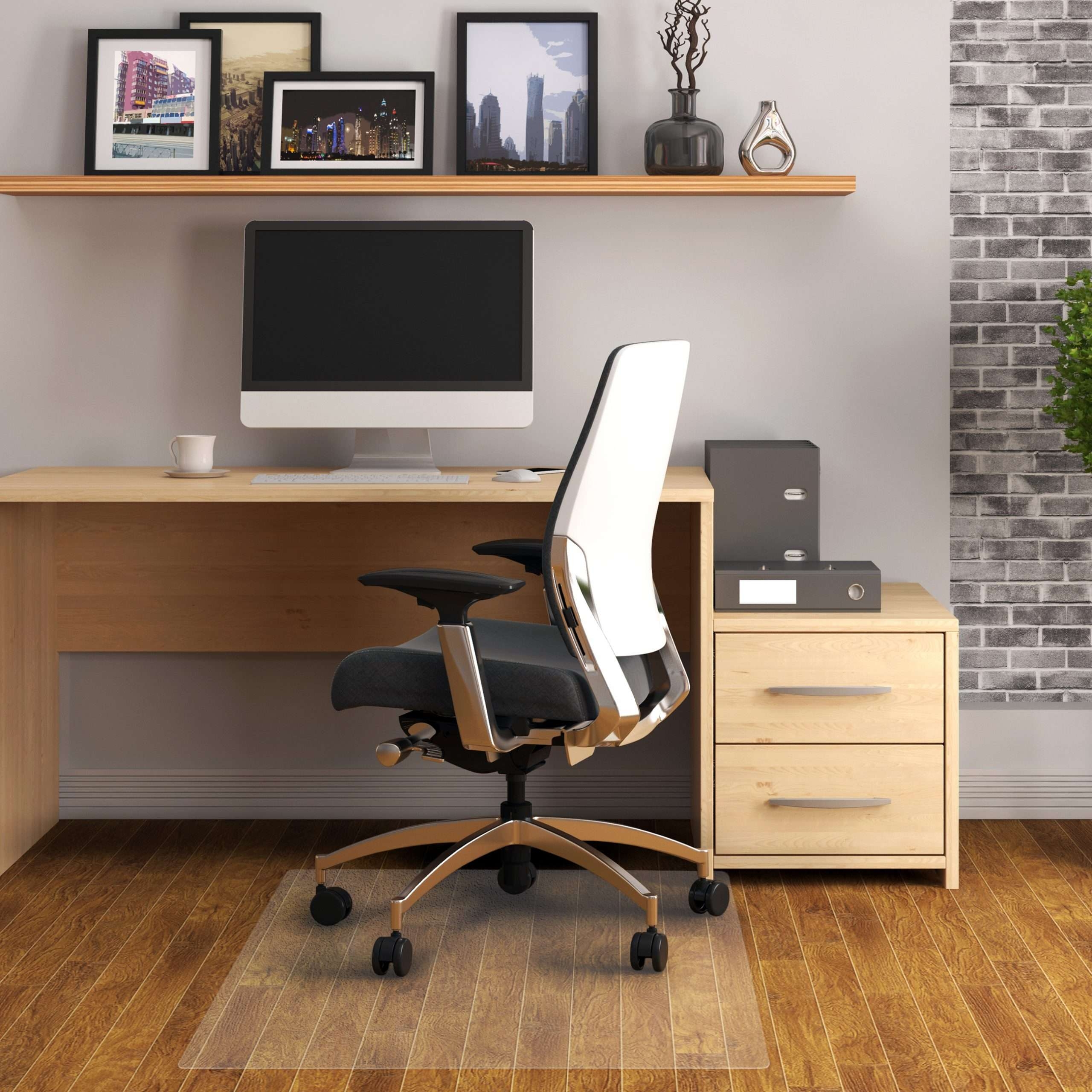 Chair Mat – Advantagemat PVC Rectangular for Hard Floor – 75 x 120cm – Office & Commercial Mats – Morland Matting