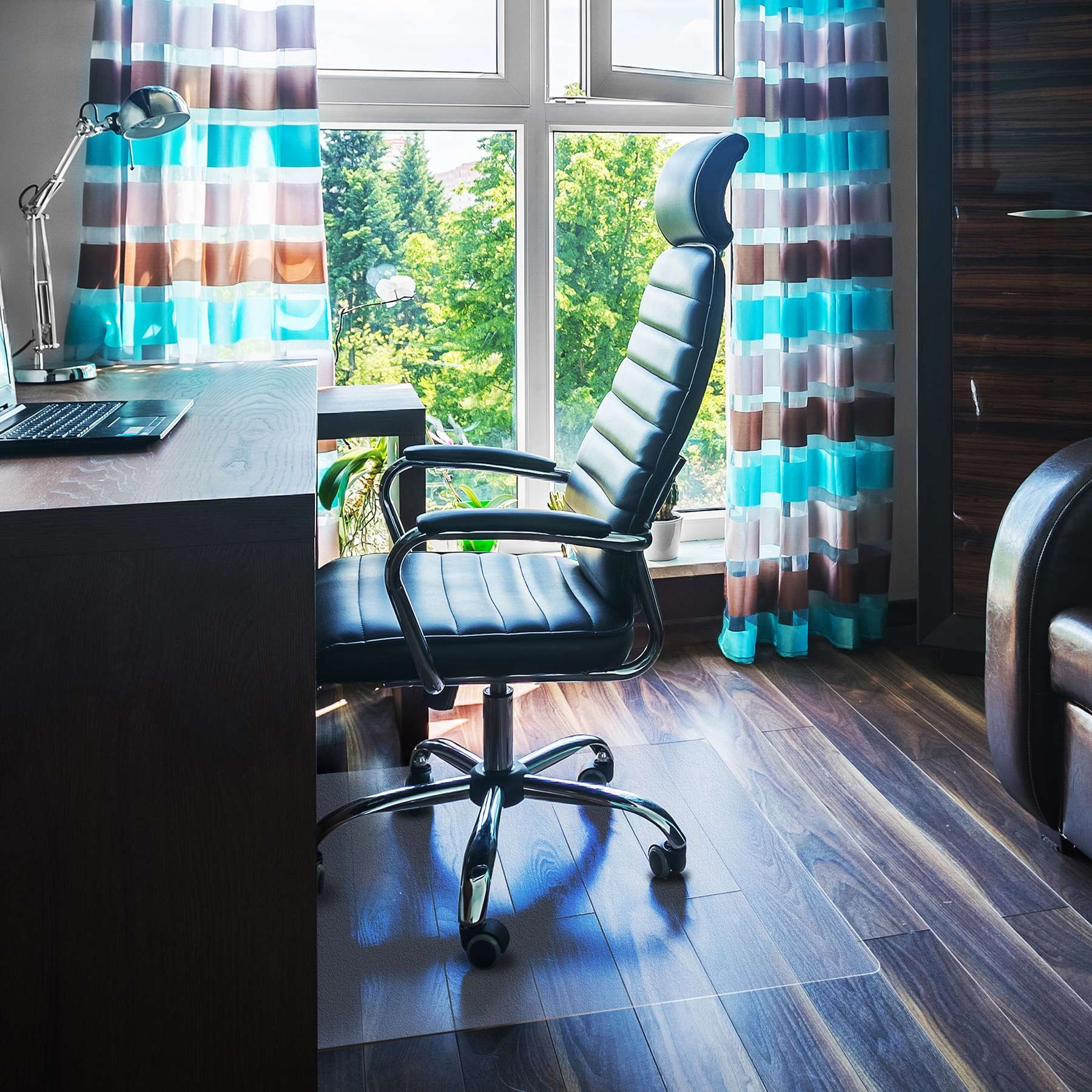 Chair Mat – Ultimat Polycarbonate Rectangular for Hard Floor – 89cm x 119cm – Office & Commercial Mats – Morland Matting