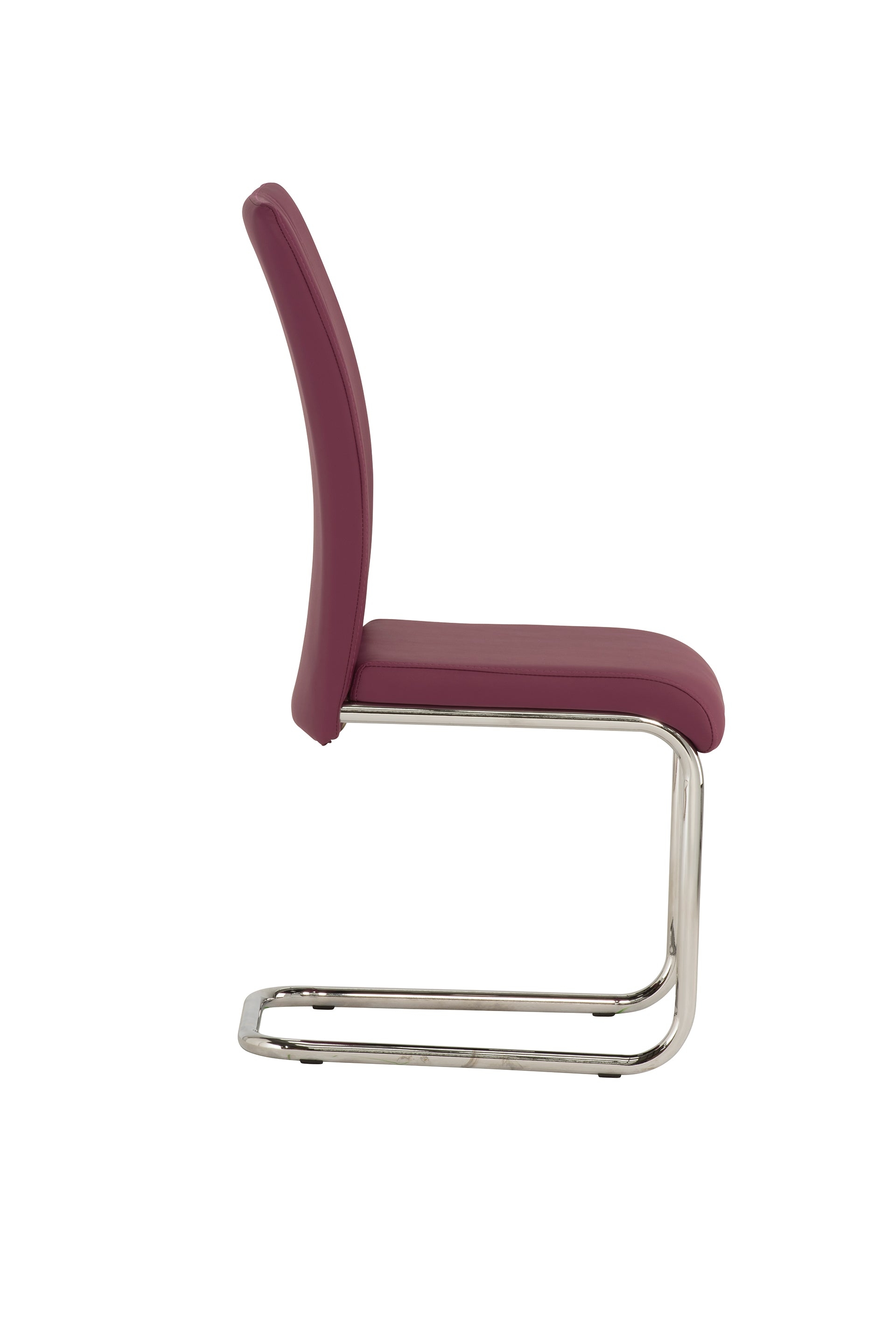 Marshow Pu Cantilever Dining Chair (Pairs), Purple – Lc Living