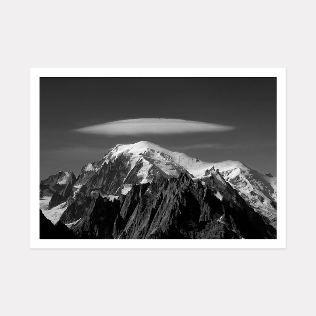 Mont Blanc Art Print, A3 (42cm x 29.7cm) unframed print – Powderhound