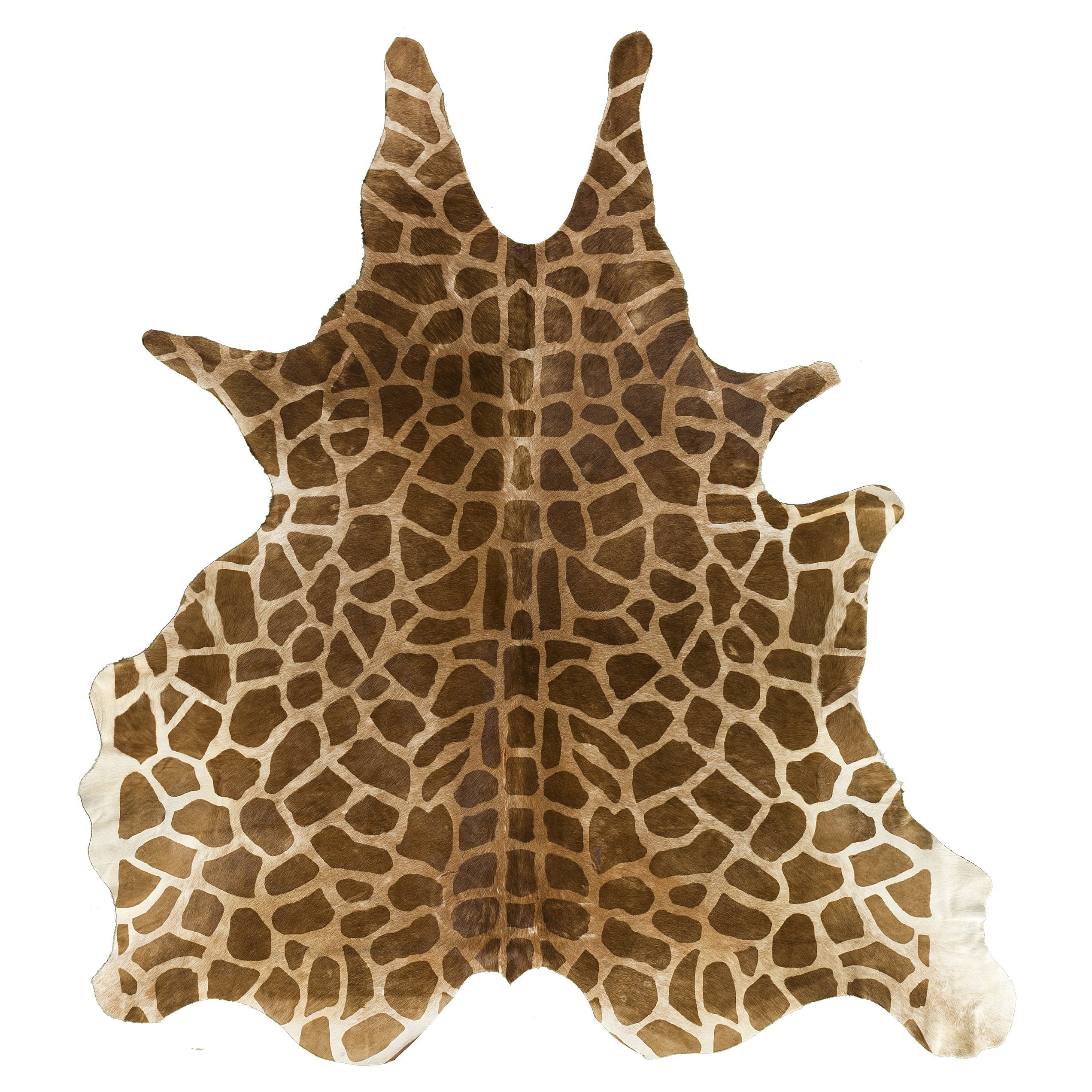 The Real Rug Company – Cowhide Rug Brown/White 185 x 179cm / Brown – The Rug Quarter