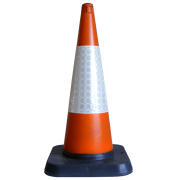 750Mm 1-Piece Road Traffic Cone Orange Colour Street Solutions UK