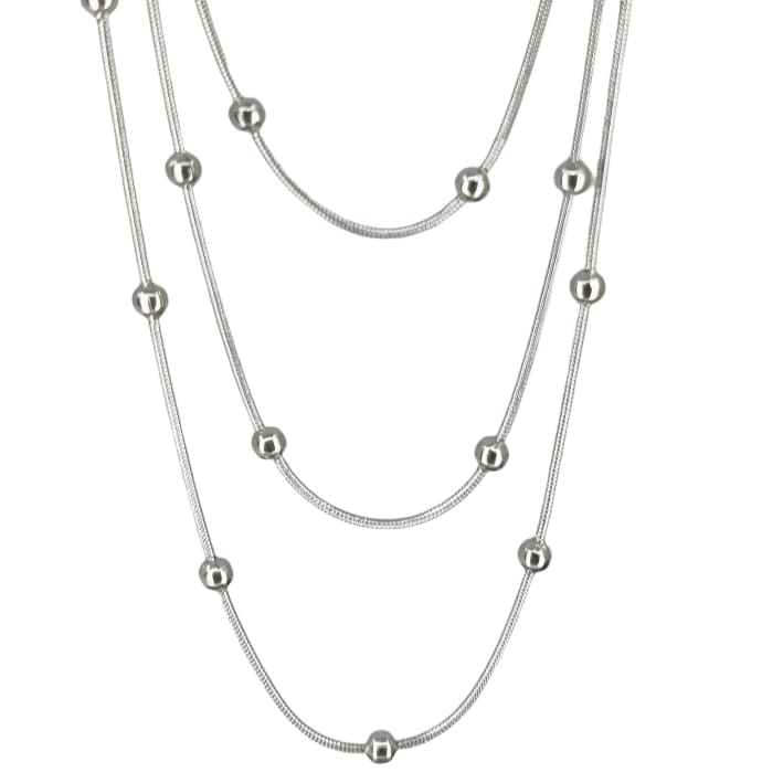 Multi Necklace £34.99 50+5cm – Silver – Ezavision