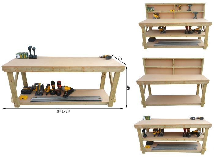 Wooden MDF Top Workbench