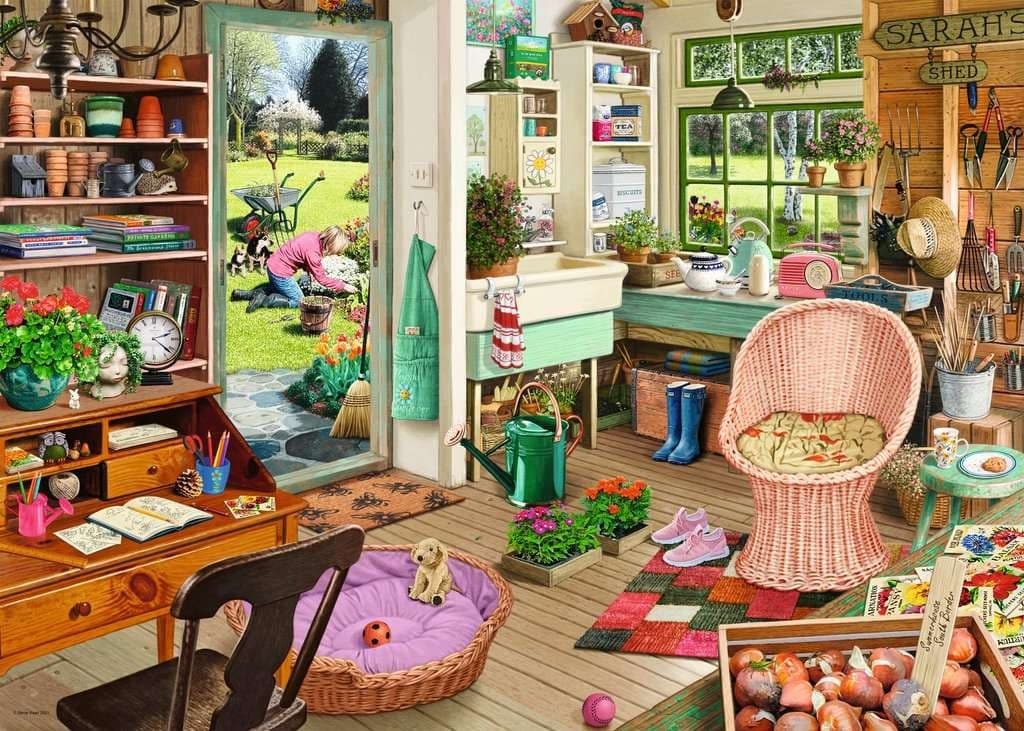 Jigsaw Puzzle My Haven No 8 – The Garden Shed 1000 Pieces – Ravensburger – The Yorkshire Jigsaw Store