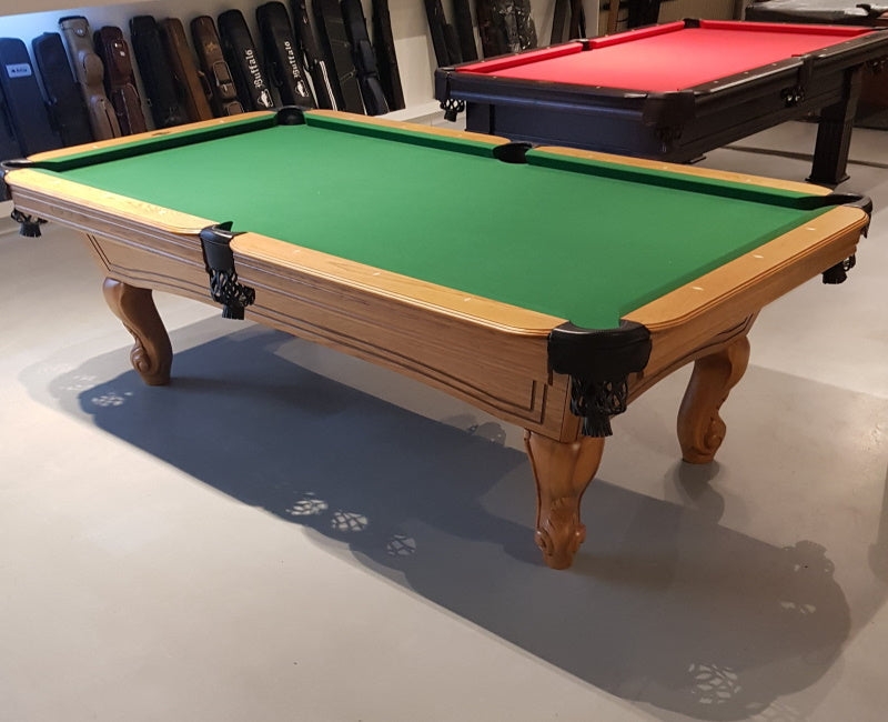 8ft Napoleon Pool Table in Oak – Outside Pool Table – Table Top Sports