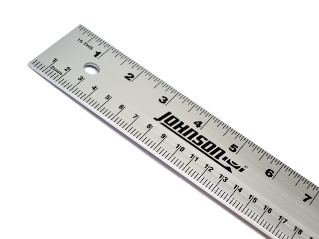 H.Webber – Johnson 36 Inch Aluminium Rule – Dual Marked – Silver Colour – Textile Tools & Accessories