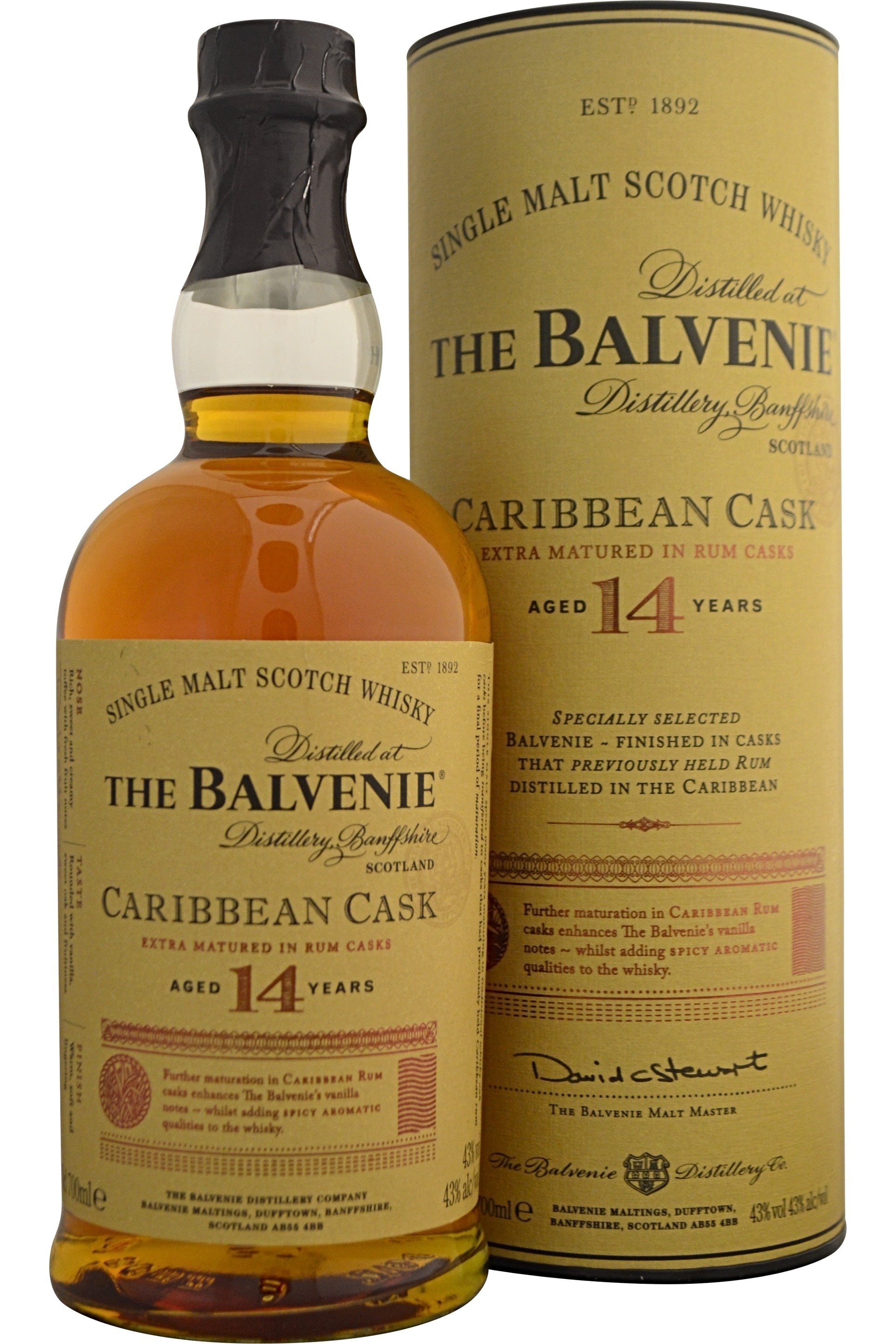 Balvenie 14 Year Old Caribbean Cask | 43% 700ml