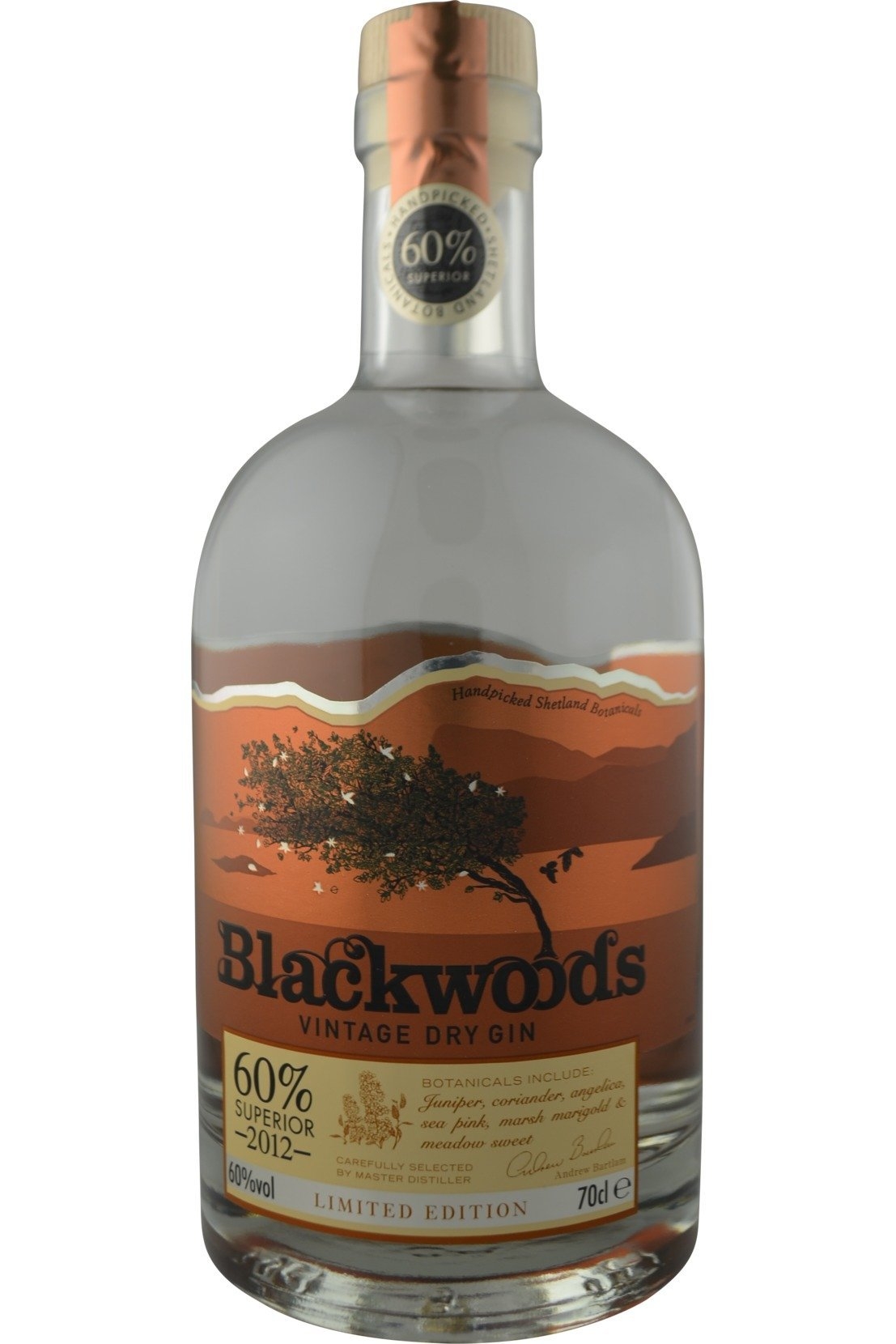 Blackwoods Vintage Dry Gin | 60% 700ml