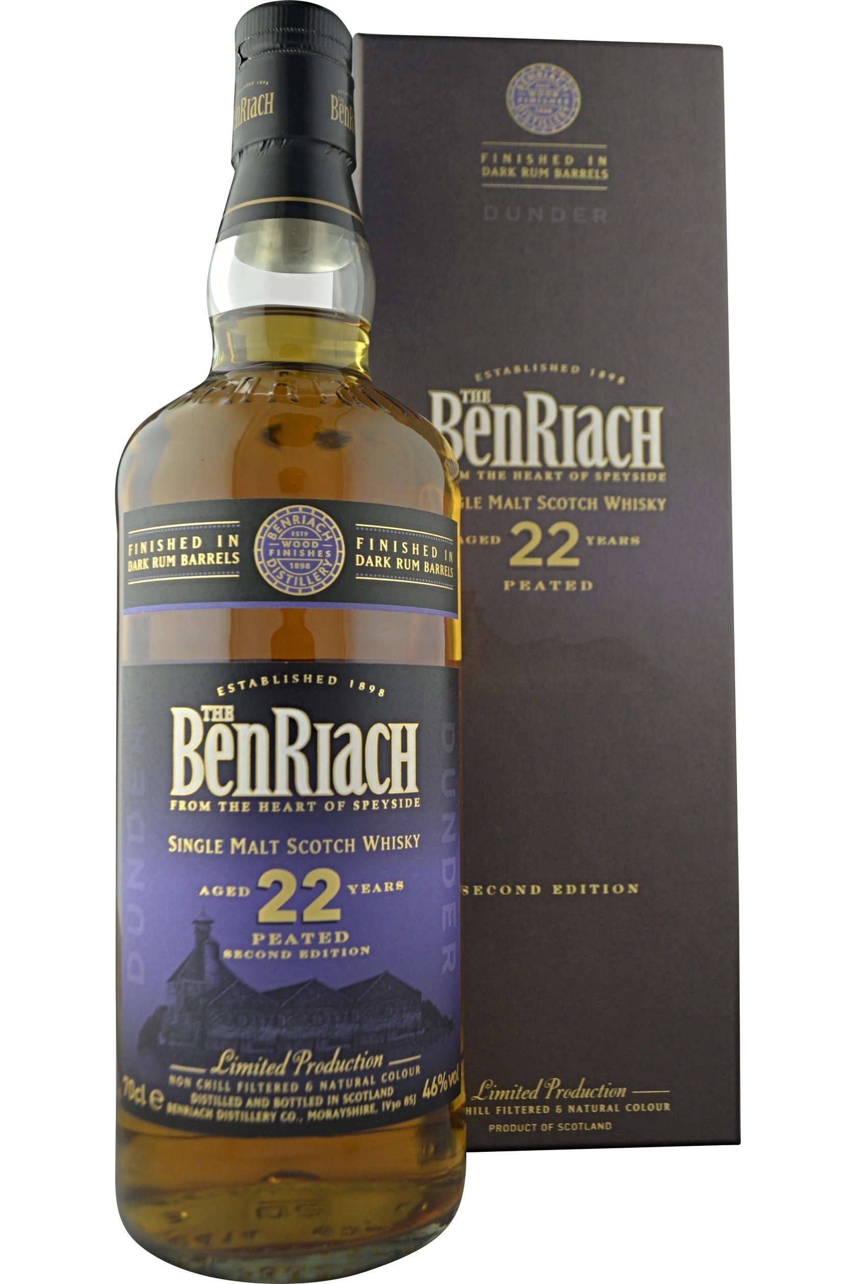 BenRiach Dunder (Dark Rum Finish) 22 Year Old | 46% 700ml