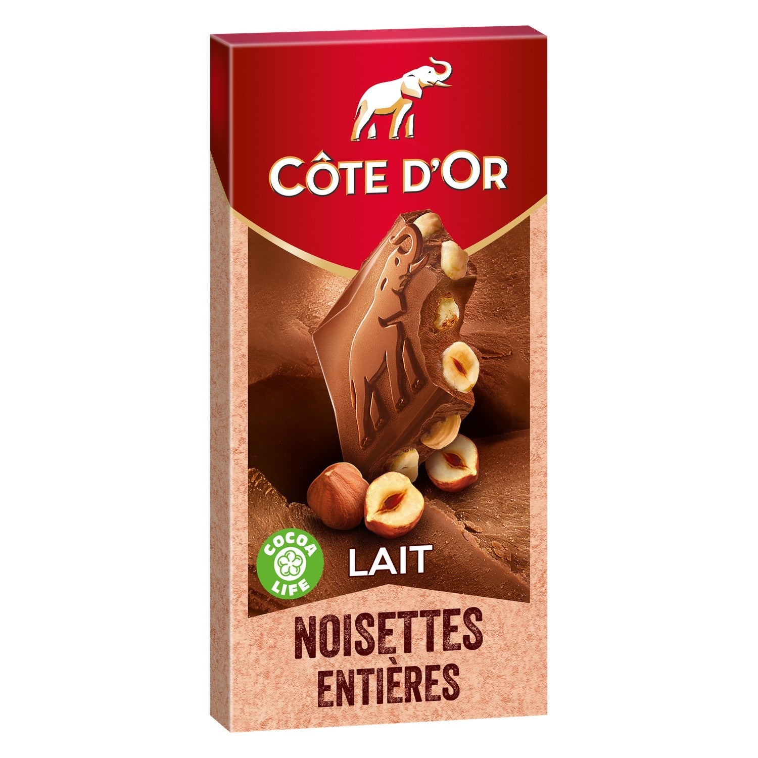 Bloc chocolat au lait & noisettes entières – Belgian milk chocolate & hazelnut – Côte d’Or, 180g – Chanteroy – Le Vacherin Deli