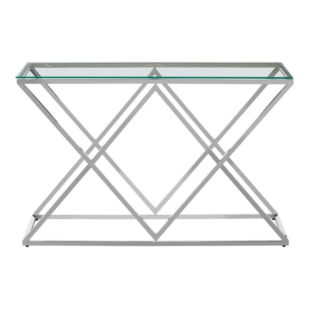 Alisa Inverted Triangles Base Console Table