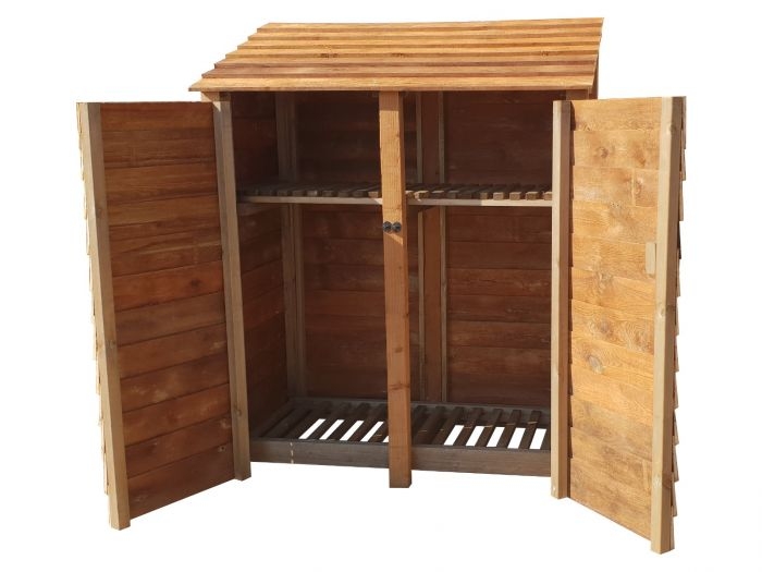 Wooden Log Store 4Ft or 6Ft| Arbor Garden Solutions | Timber | Finished Wood | Available In Brown Or Green | Door & Hieght Options1.49m³ / 2.1m³ capacity