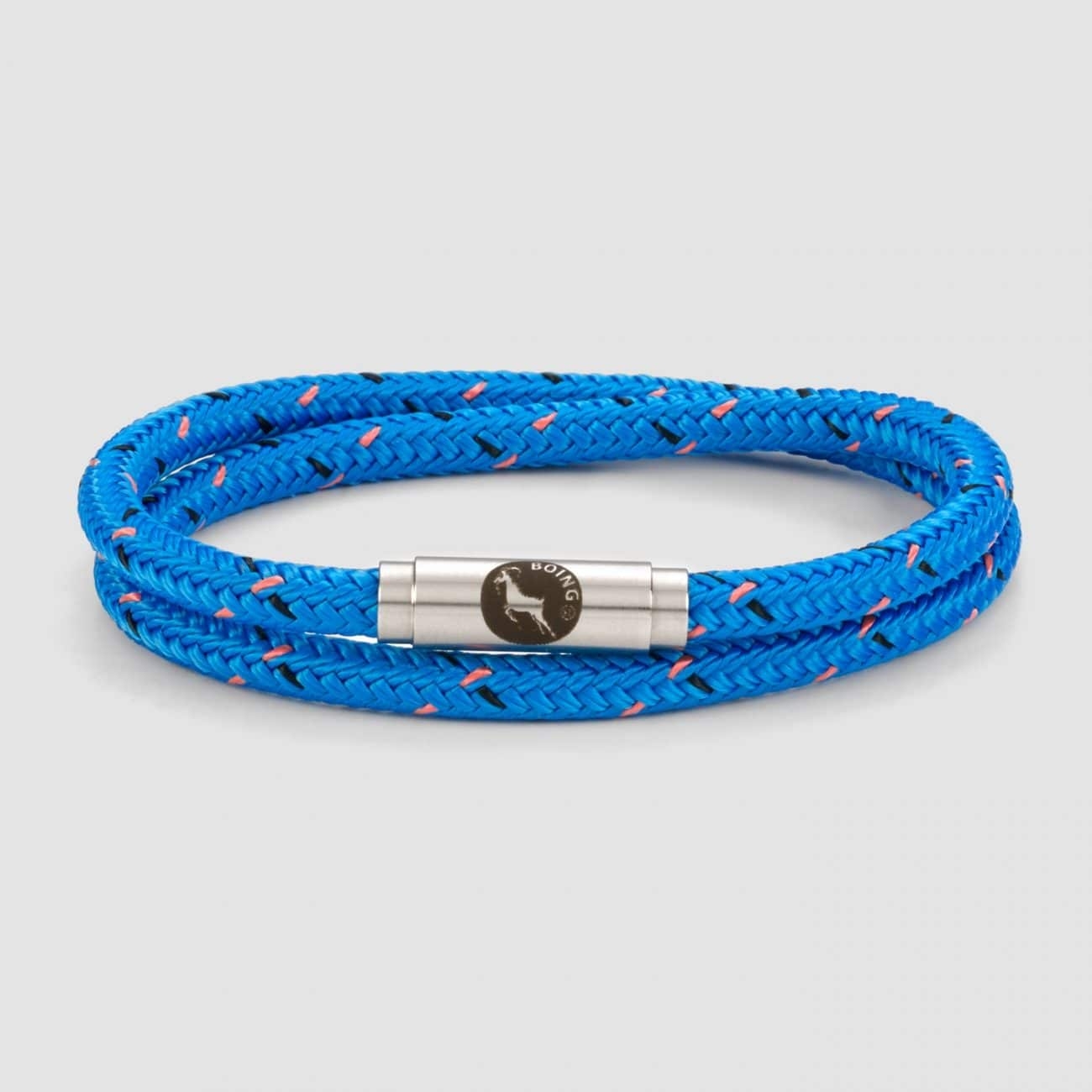 Ocean Blue – Silver – Double Wrap – Boing Apparel- Boing Jewellery