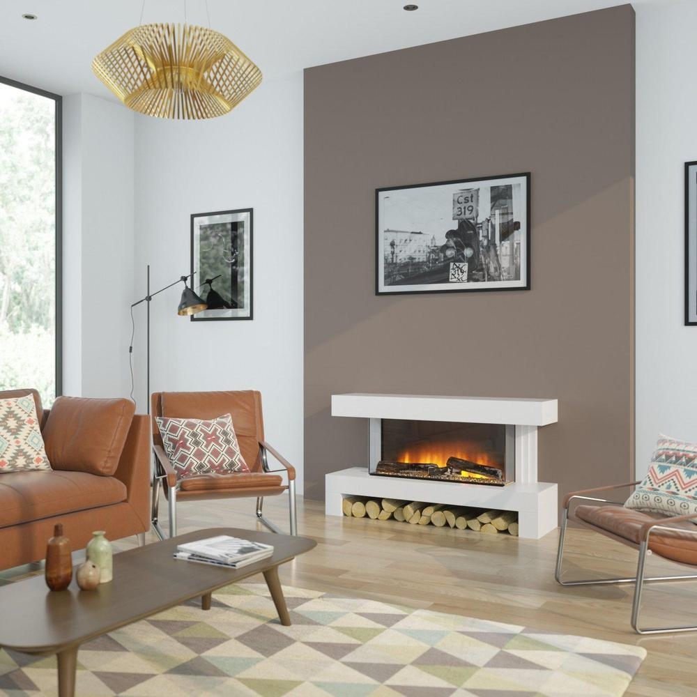 OER Alaska Electric Fireplace Suite – Cream