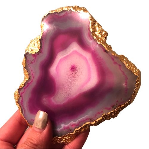 Knobbles & Bobbles – One Coaster – Pink – Agate – Variant 25458