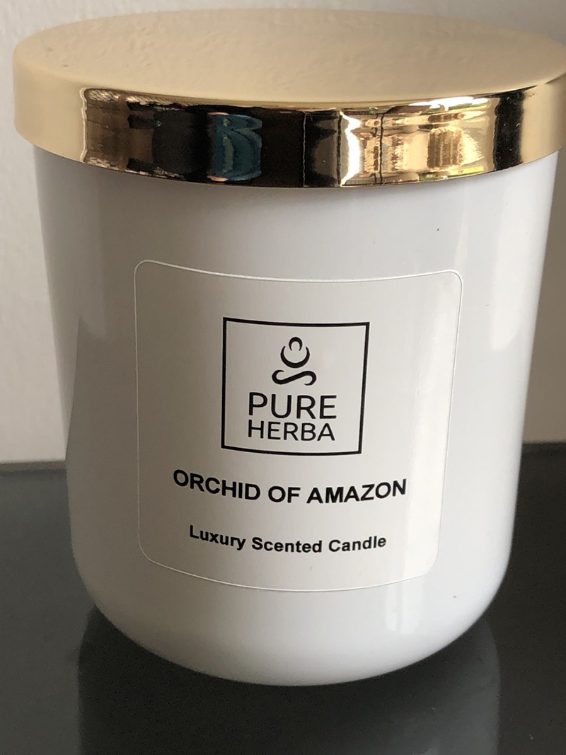 Orchid of Amazon Candle – 100% Natural & Ethical – No Harsh Chemicals – Pure Herba