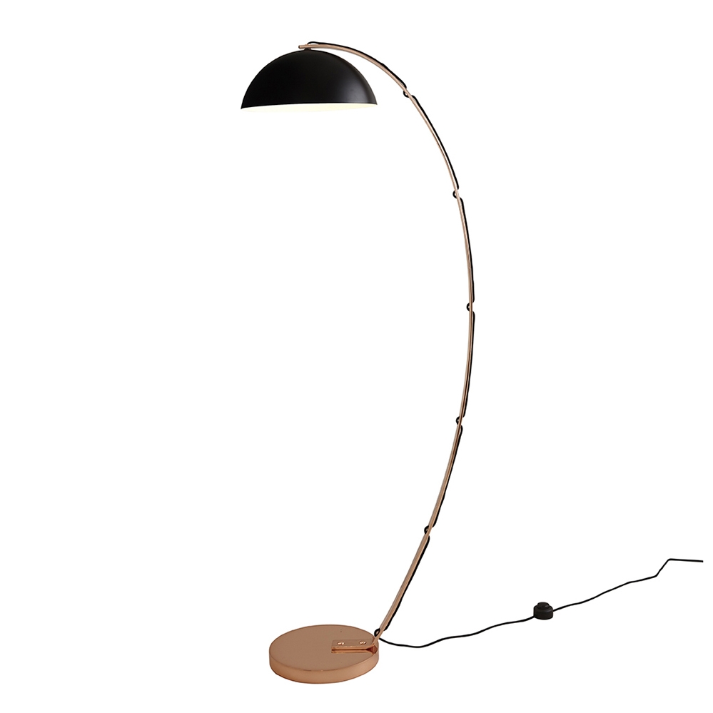 Original BTC – London Floor Lamp – Black / Copper – Copper – 141.5cm x 50cm x 31cm