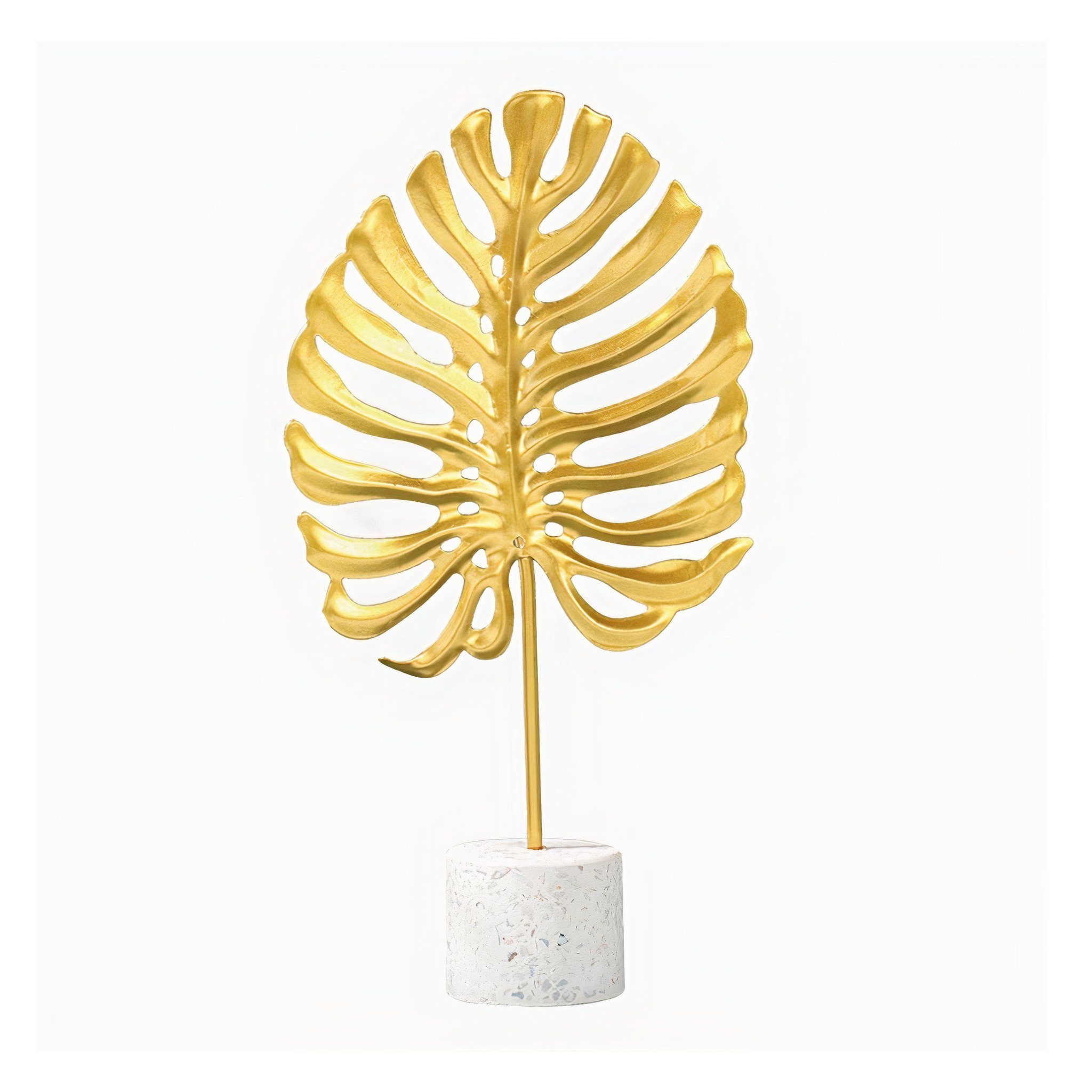 Turtle Leaf Ornaments For Shelves or Desks – Gold – Large – Metal – The Trouvailles
