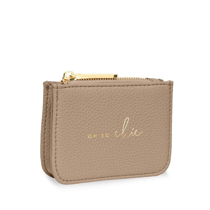 Katie Loxton Oh So Chic Structured Coin Purse In Tan