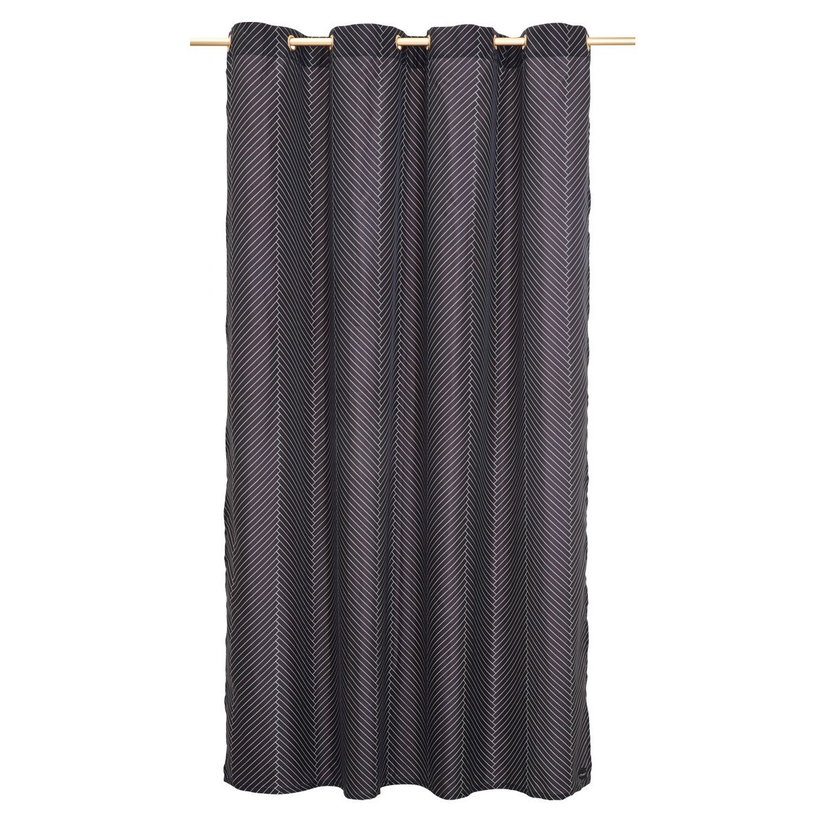 Herringbone Shower Curtain – Black / White – OYOY Living Design – Folk Interiors