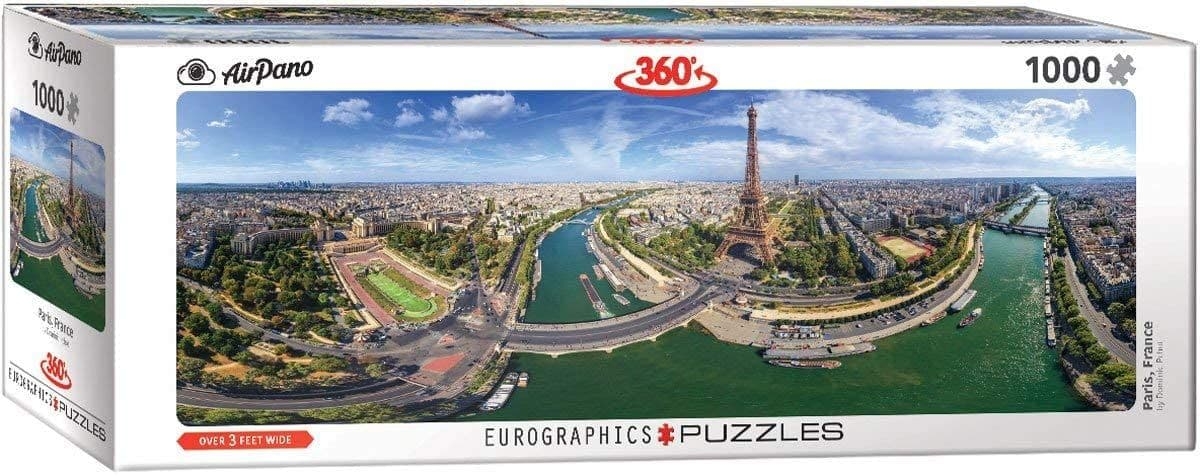 Jigsaw Puzzle Paris – France – 1000 Pieces Panoramic – Eurographics – The Yorkshire Jigsaw Store