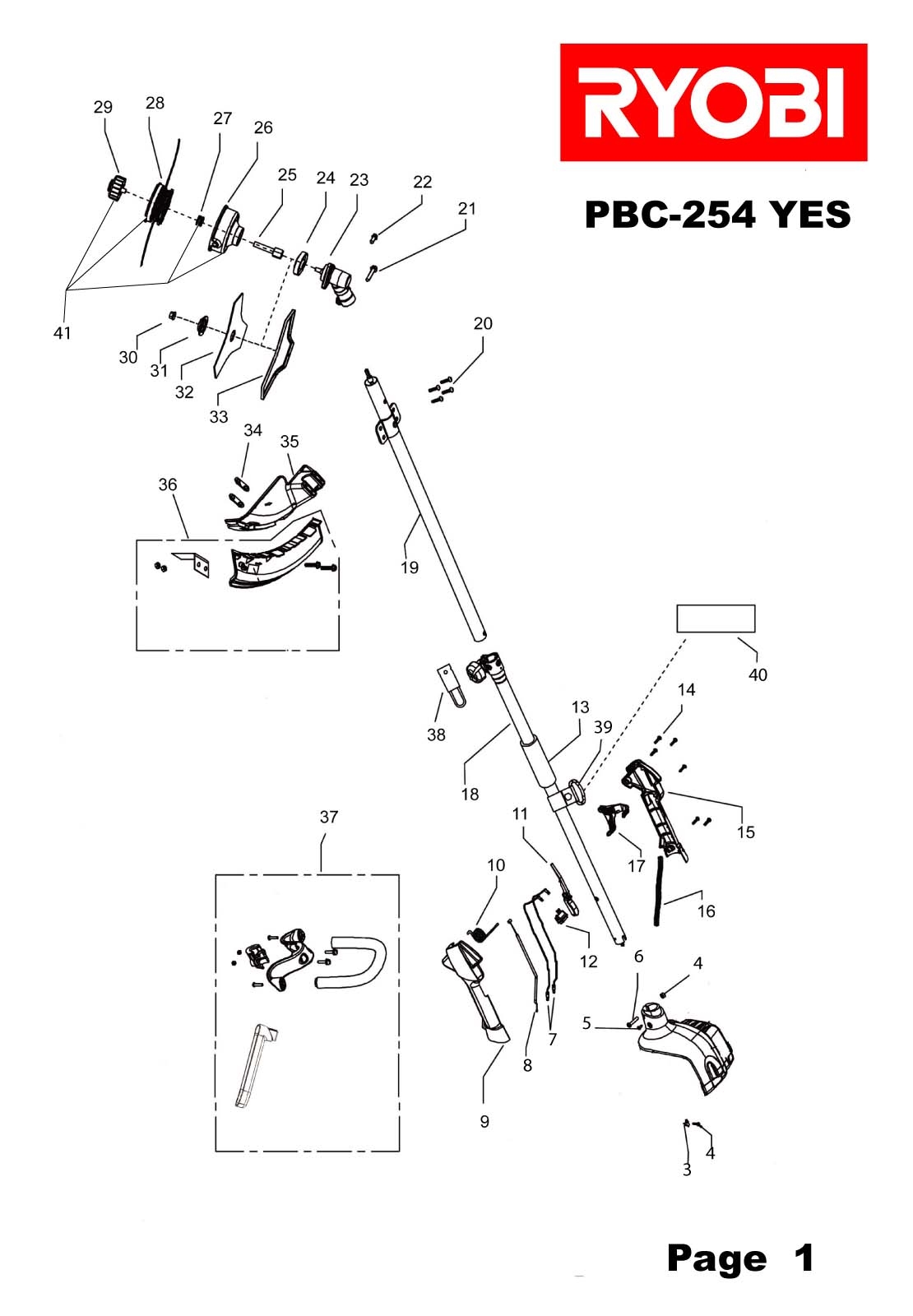 Ryobi – Spare Part – Bearing For Brush Cutter – PBC254YES – Bearing – Genuine Replacement Part