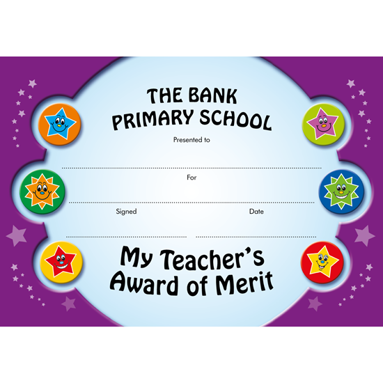 Brain Waves – Children’s Personalised Certificate – 4 Pack – Save 10% – Teacher & School Equipment