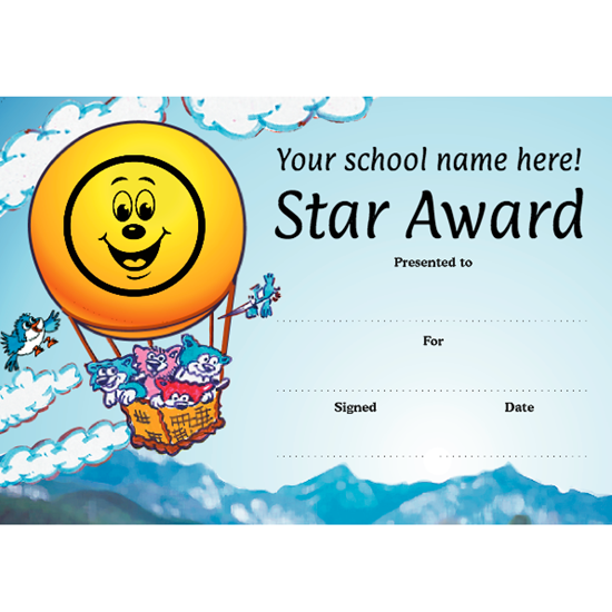 Brain Waves – Children’s Personalised Logo Certificate – 10 Pack – Save 15% – Teacher & School Equipment