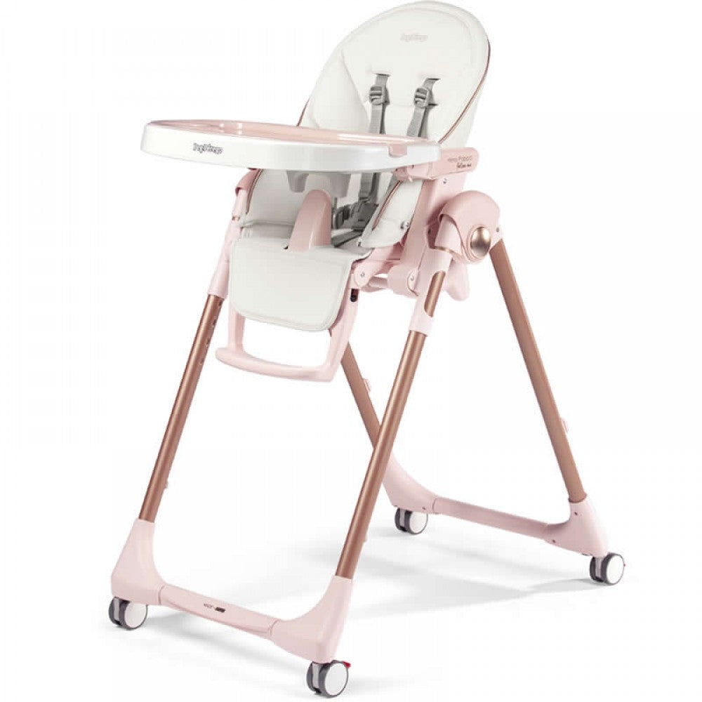 Peg Perego Prima Pappa Follow Me Special Edition Highchair- Mon Amour Rose Gold – For Your Baby