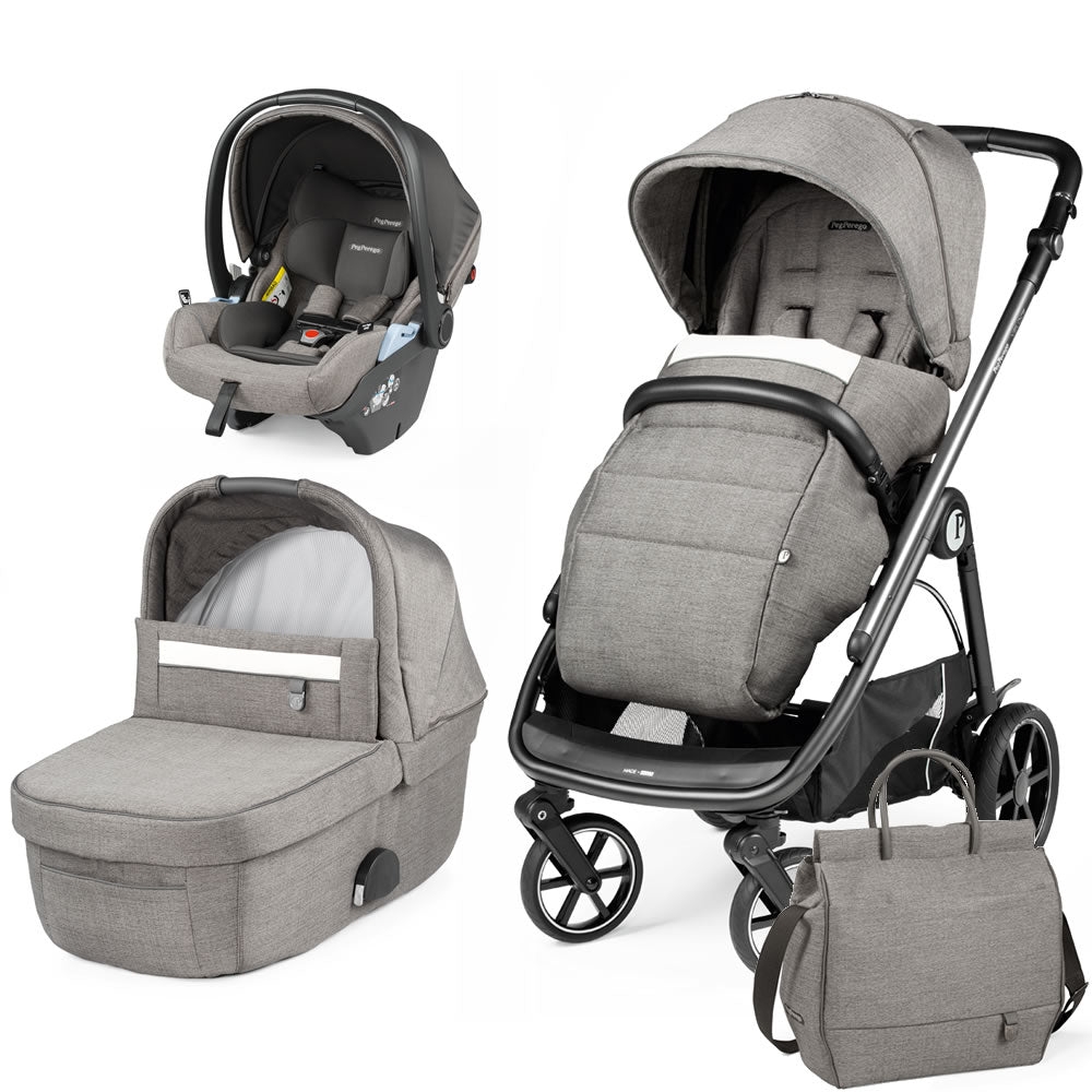 Peg Perego Veloce 3 in 1 Lounge Modular Travel System Bundle- City Grey – For Your Baby