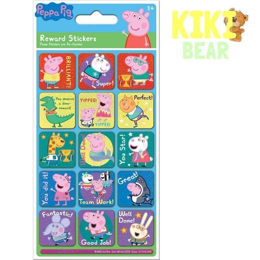 Peppa Pig Rainbow Reward Sparkly Reusable Stickers – Kiki Bear