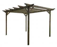 Sculpted Wooden Garden Pergola Kit – Large Range of Sizes – 1.8m x 1.8m