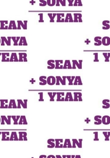 Personalised Anniversary Maths Addition Total In Purple Text Wrapping Paper