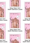 Personalised Finger Range Girls Night Out Wrapping Paper